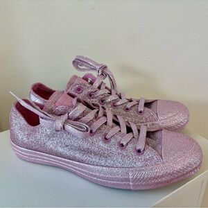 Converse All Pink Glitter Sneakers CTAS size 10w 8m